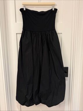 Sincerely Jules Black Strapless Balloon-Hem Dress